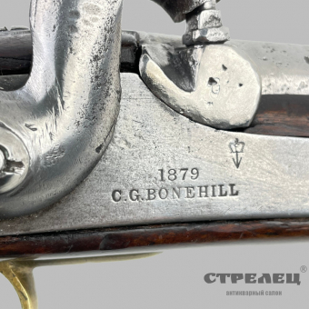 картинка — пистолет английский, капсюльный, морской, 1879 год