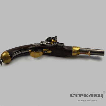 картинка — пистолет кремнёвый французский морской, модель 1822-bis