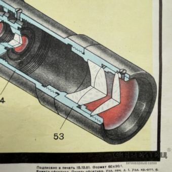 картинка — плакат «7,62 мм винтовка образца 1891-30 г.». ссср