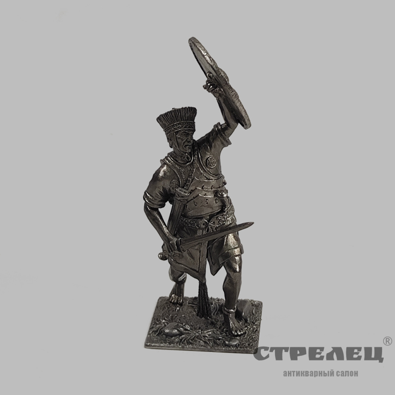картинка — оловянный солдатик «ликийский воин в бою. троянская война»