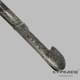 картинка — шашка кавказская, украшенный клинок, 19 век