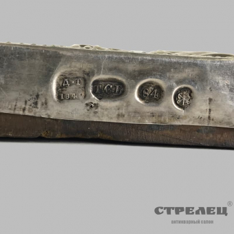 картинка икона «спас державный» в серебряном окладе и киоте. россия, 1849 год