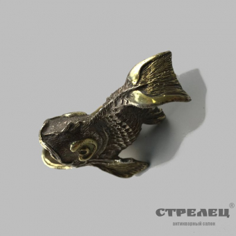 картинка пепельница серебряная «золотая рыбка». фаберже. копия