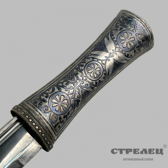 картинка — кинжал (бебут) персидский серебре, конец 19 века