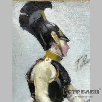 картинка картина «рядовой астраханского кирасирского полка». рубо