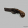 картинка — пистолет капсюльный, двуствольный.  европа, начало 19 века