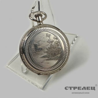 картинка — часы карманные remontoir.  швейцария, конец 19 века