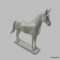 картинка — фарфоровая статуэтка «белый конь». allach. германия